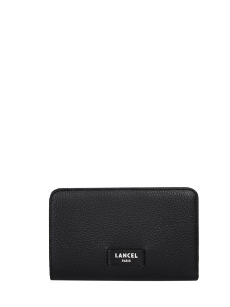 Portefeuille Rectangulaire ZippÃ© Ninon Cuir Lancel Noir ninon A11123