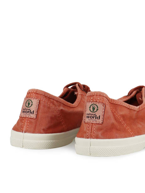 Sneakers Natural world Rouge women 102E vue secondaire 4
