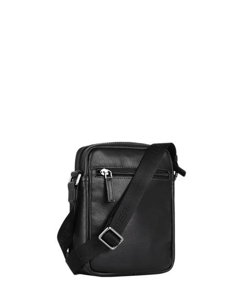 Sac BandouliÃ¨re Lancaster Noir soft vintage homme 10 vue secondaire 4