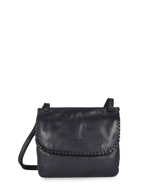 Sac BandouliÃ¨re Utility Cuir Basilic pepper Noir utility BUTI05
