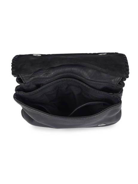 Sac BandouliÃ¨re Utility Cuir Basilic pepper Noir utility BUTI05 vue secondaire 3