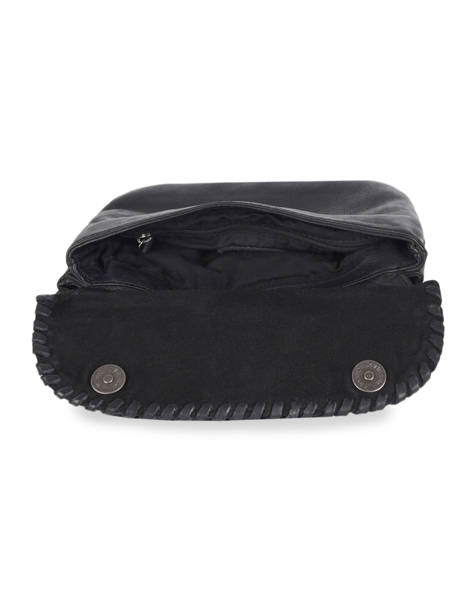 Sac BandouliÃ¨re Utility Cuir Basilic pepper Noir utility BUTI05 vue secondaire 5