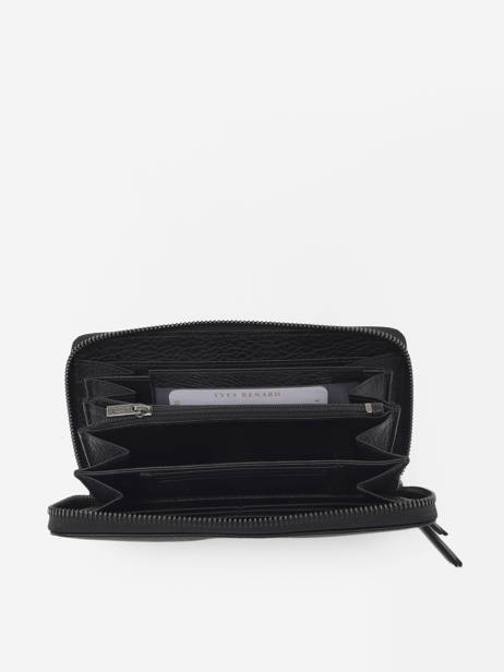 Portefeuille FoulonnÃ© Cuir Yves renard Noir foulonne 29984 vue secondaire 1