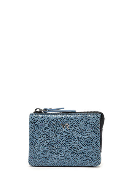 Portefeuille FoulonnÃ© Cuir Yves renard Bleu foulonne 29460