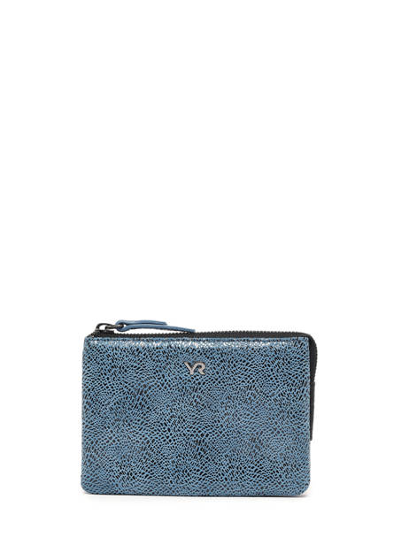 Porterfeuille FoulonnÃ© Cuir Yves renard Bleu foulonne 29461