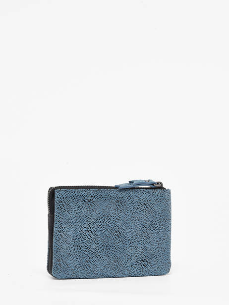 Porterfeuille FoulonnÃ© Cuir Yves renard Bleu foulonne 29461 vue secondaire 2