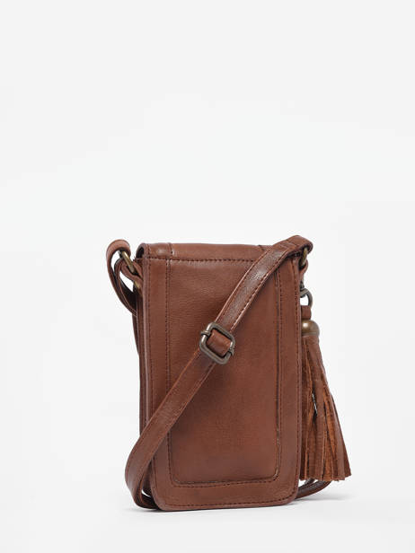 Ã‰tui TÃ©lÃ©phone Cuir Basilic pepper Marron cow BCOW49 vue secondaire 5