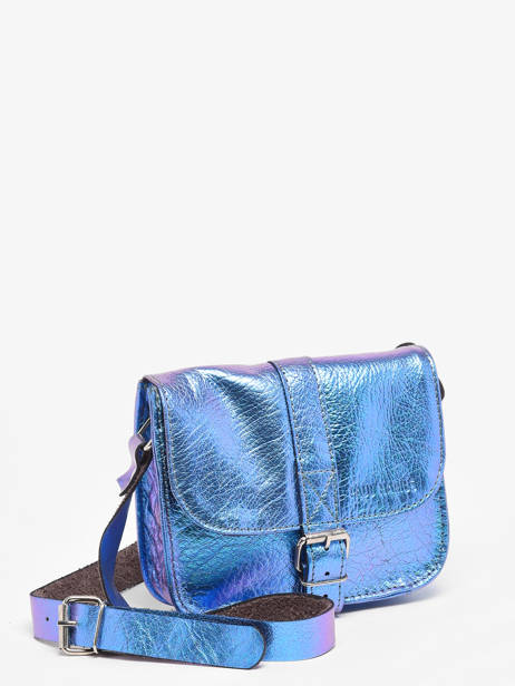 Sac BandouliÃ¨re Scarabee Paul marius Bleu scarabee ESSENSCA vue secondaire 2