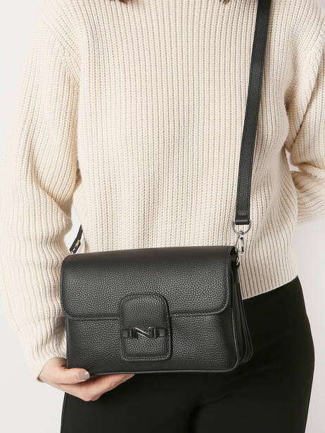 Sac BandouliÃ¨re Sagan Cuir Nathan baume Noir ines 2 vue secondaire 1
