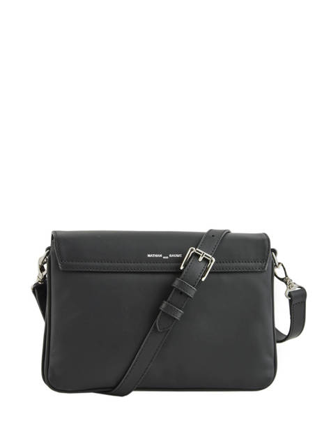 Sac BandouliÃ¨re Sagan Cuir Nathan baume Noir ines 2 vue secondaire 4