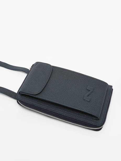 Etui TÃ©lÃ©phone Pocket Cuir Nathan baume Bleu n city 3 vue secondaire 2