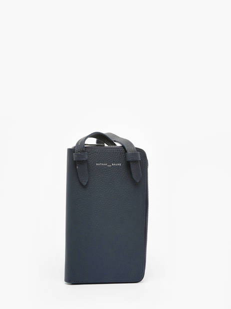 Etui TÃ©lÃ©phone Pocket Cuir Nathan baume Bleu n city 3 vue secondaire 4