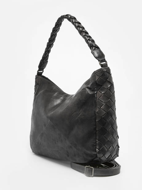 Sac PortÃ© Ã©paule Obbo Cuir Basilic pepper obbo BOBB01 vue secondaire 2