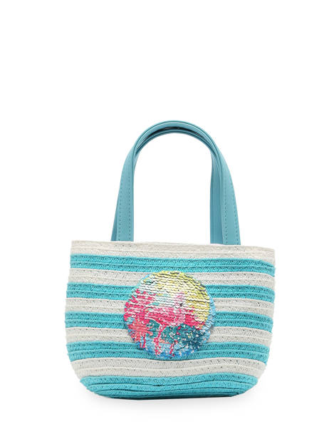 Sac PortÃ© Main Le voyage en panier Bleu kids PM374