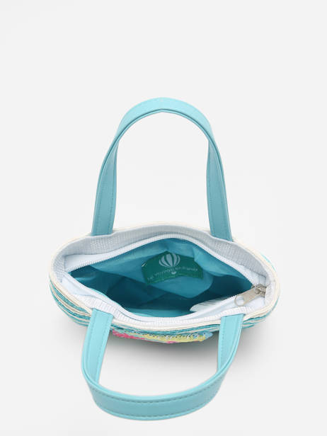 Sac PortÃ© Main Le voyage en panier Bleu kids PM374 vue secondaire 2