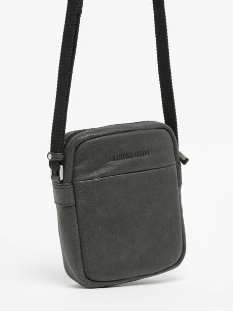 Sac BandouliÃ¨re Arthur & aston Noir cristiano 1082 vue secondaire 2