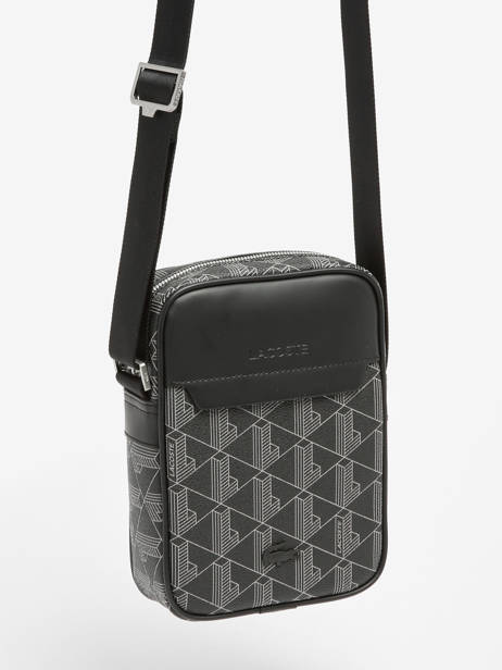 Sac BandouliÃ¨re Lacoste Noir the blend NH4410LX vue secondaire 2
