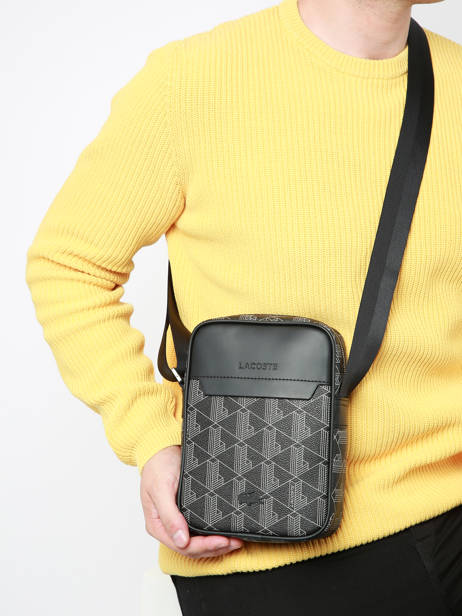 Sac BandouliÃ¨re Lacoste Noir the blend NH4410LX vue secondaire 1
