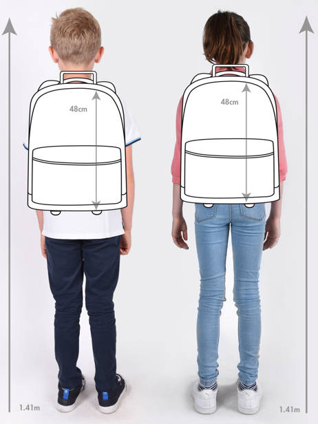 Sac A Dos Ã  Roulettes 2 Compartiments Roxy Rose kids RLBP3060 vue secondaire 1
